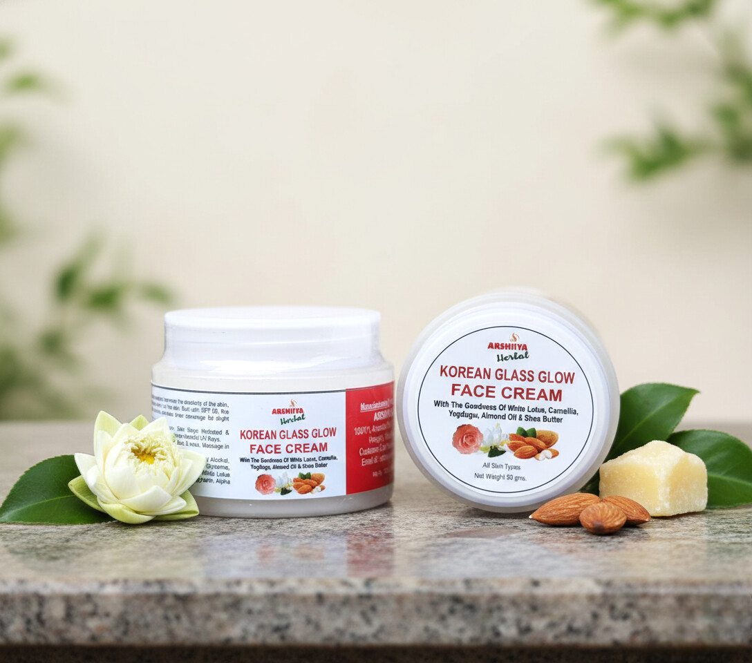 Korean Glass Glow Face Cream (Glow face wash FREE)