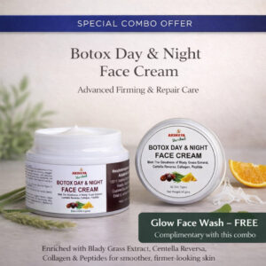 Botox Day & Night cream=Glow face wash(free)